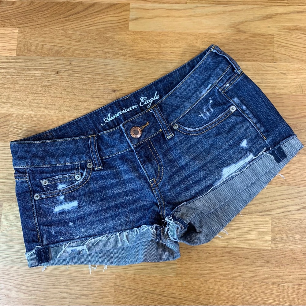 4 American Eagle Distressed Jean Shorts